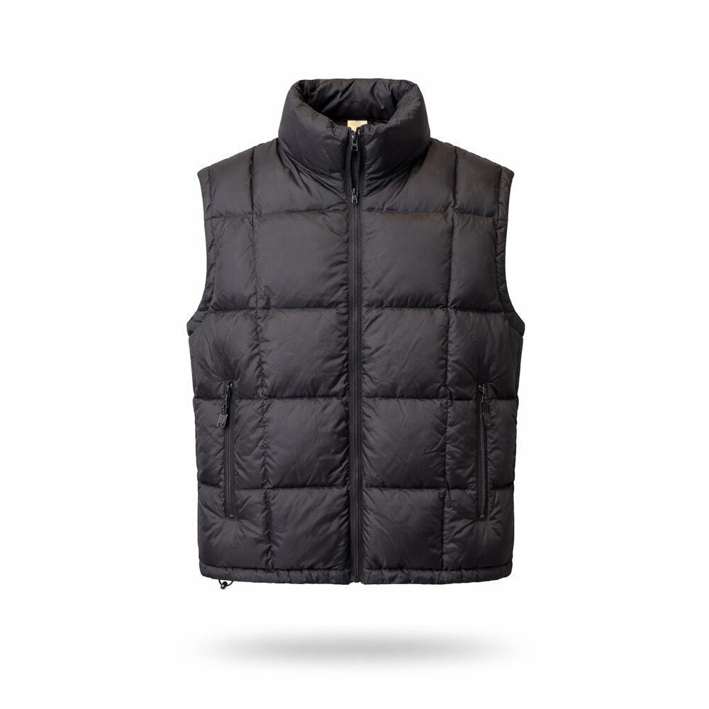 GAP Black Puffer Vest Women’s Down Filled Zip Up Quilted Pockets Size XL